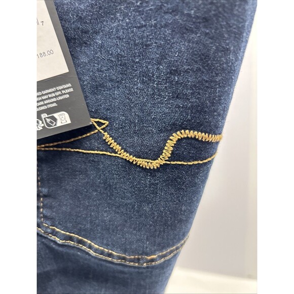 7 for All Mankind Austyn Relaxed Bootcut Jeans Unisex 29x32 Dark Wash NEW - Picture 9 of 10